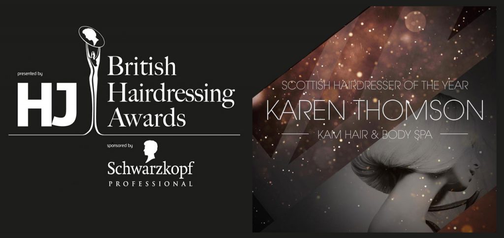 karen thomson of kam hair and beauty salon in moray winner of scottish hairdresser of the year