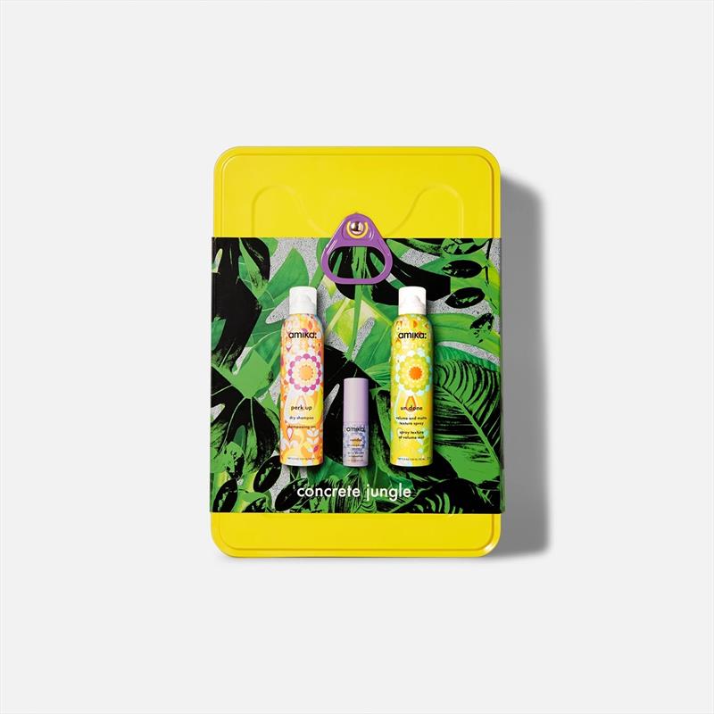 CONCRETE JUNGLE high rise hair amika holiday packs at kam hair salon lossiemouth