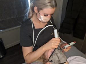 caci micro current treatments at kam beauty salon in moray